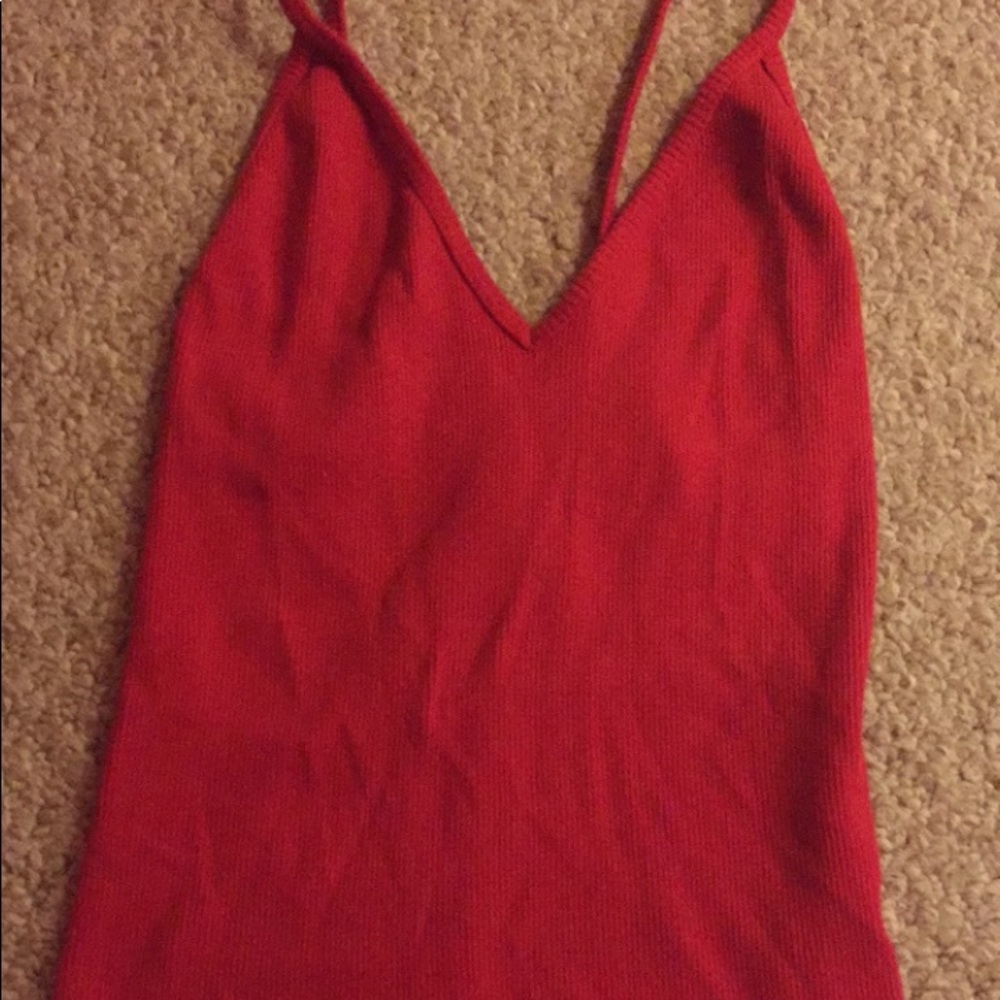Red tank from Brandy Melville